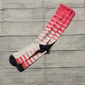 Pink & White Support Socks for Compression